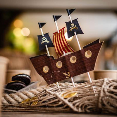 How to decorate a pirate party and organize a treasure hunt.