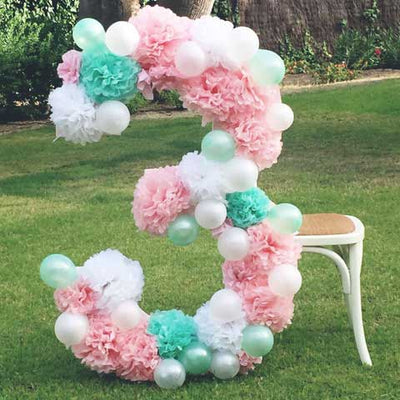 DIY Decorated XL Number for Photocall