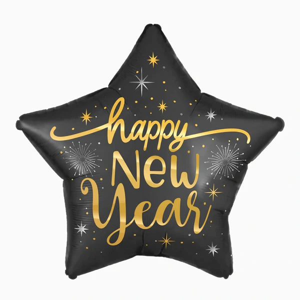 Globo foil Estrella Happy New Year