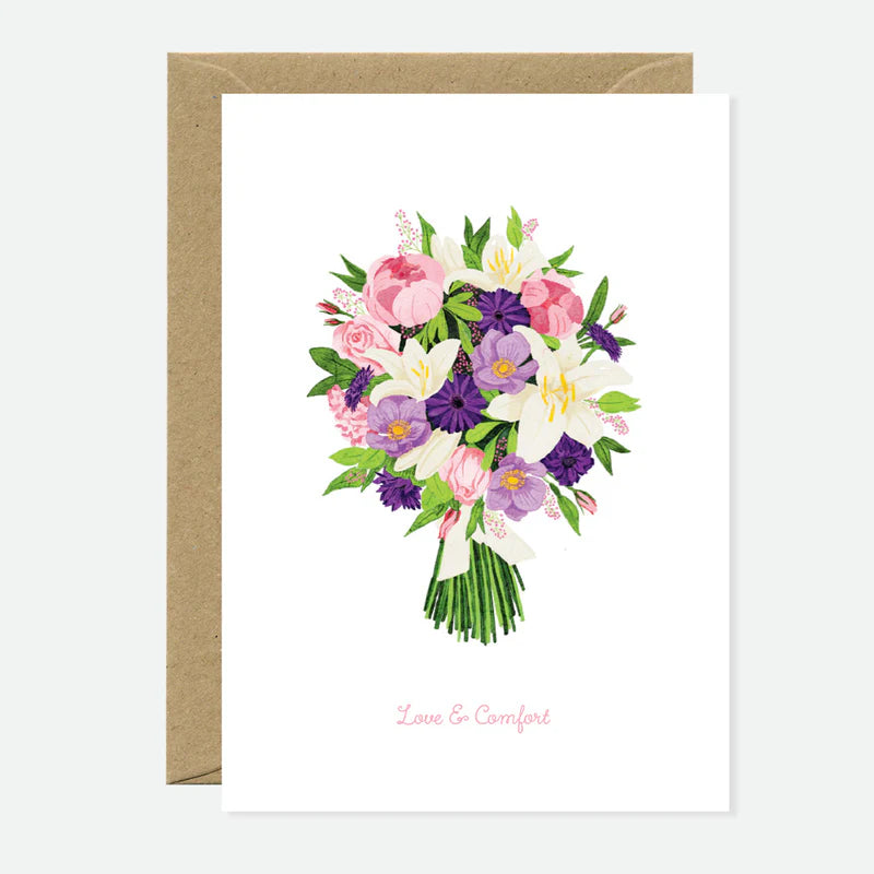 Tarjeta felicitación Love Comfort Bouquet