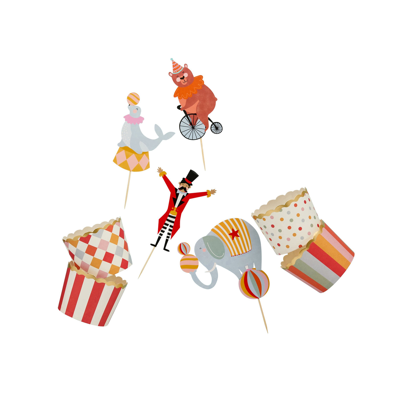 Kit Cupcake Circus / 12 uds.