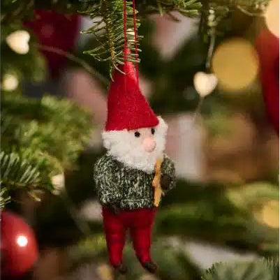 Santa's helper ornament