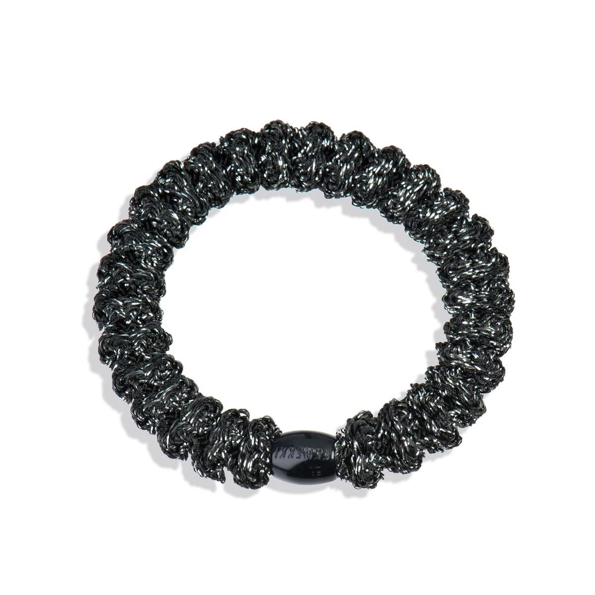 Goma de pelo kknekki dark grey glitter