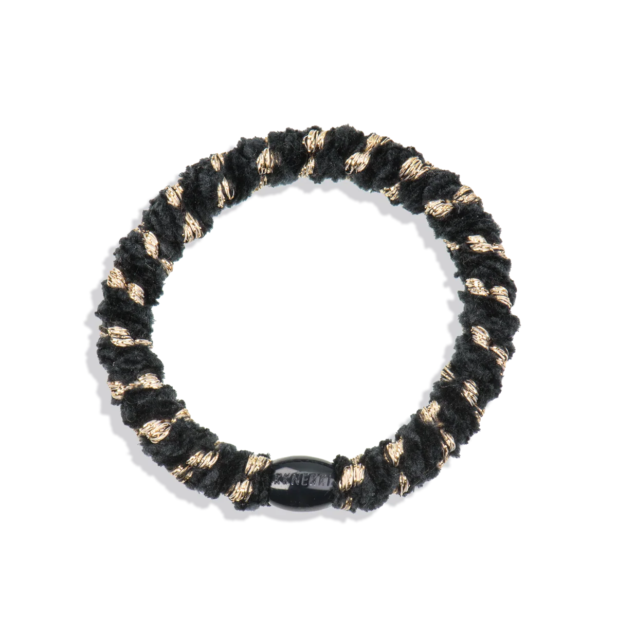 Goma de pelo kknekki velvet stripe black
