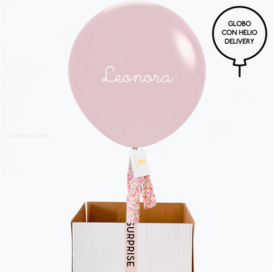 ICONIC PREMIUM Dust Rose inflated balloon