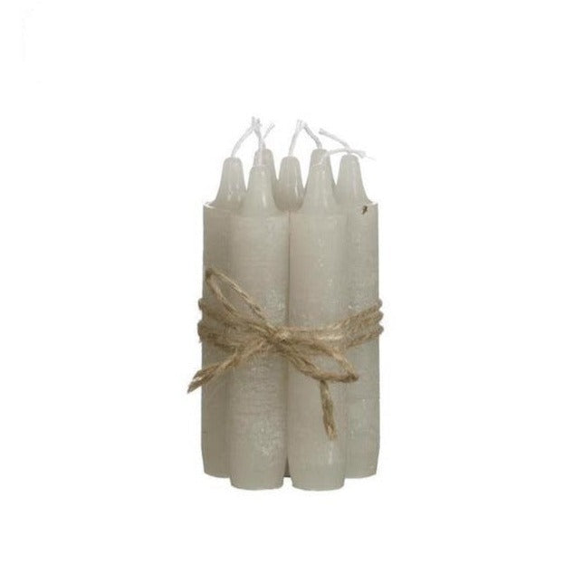 Conjunto de velas pequenas de linho