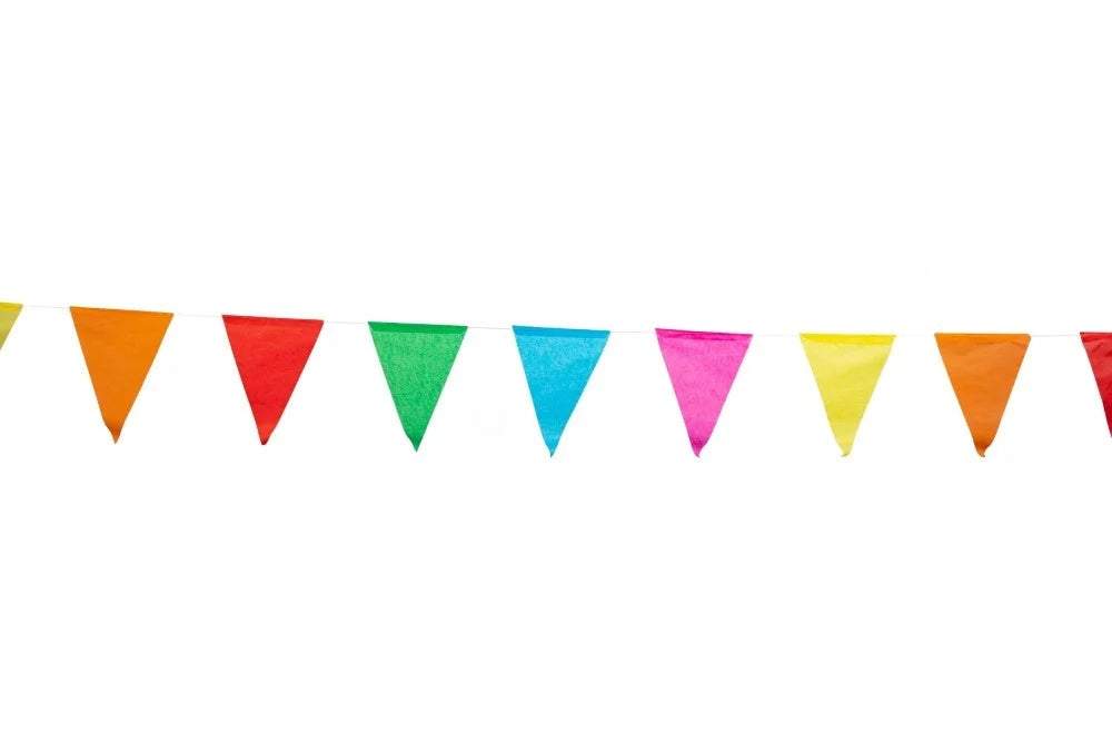 Guirnalda de banderines multicolor basic