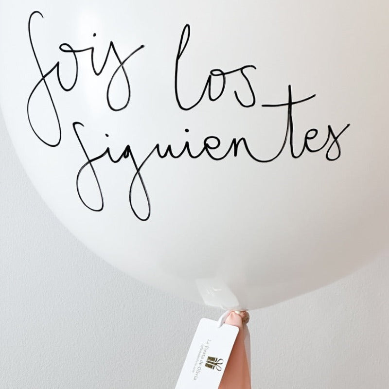 Balloon L tecidos de hortelã insuflados, Liberty flores e Lettering <br> (apenas Barcelona e Madrid)</br>