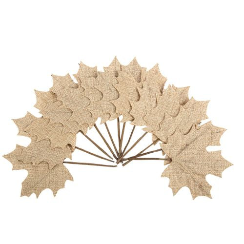 Hojas de Arce para decoración de Otoño / 12 uds.