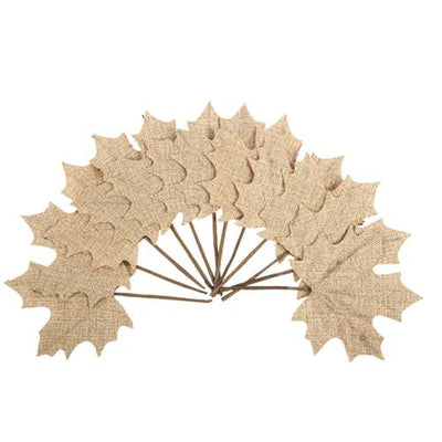 Hojas de Arce para decoración de Otoño / 12 uds.