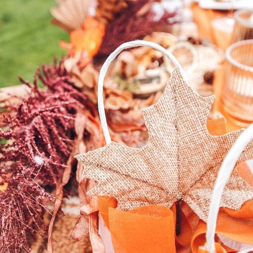 Hojas de Arce para decoración de Otoño / 12 uds.