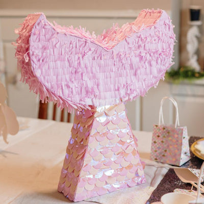 Piñata cola de Sirena Rosa