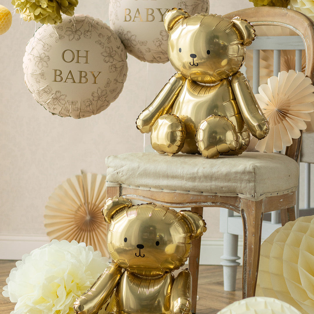 Golden Bear floor foil balloon