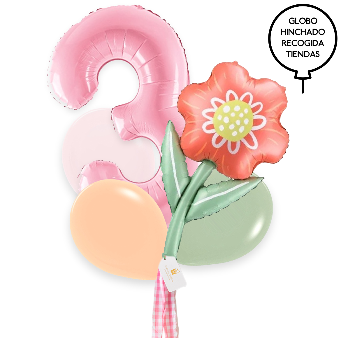 Bouquet of FLOWER balloons inflated with helium