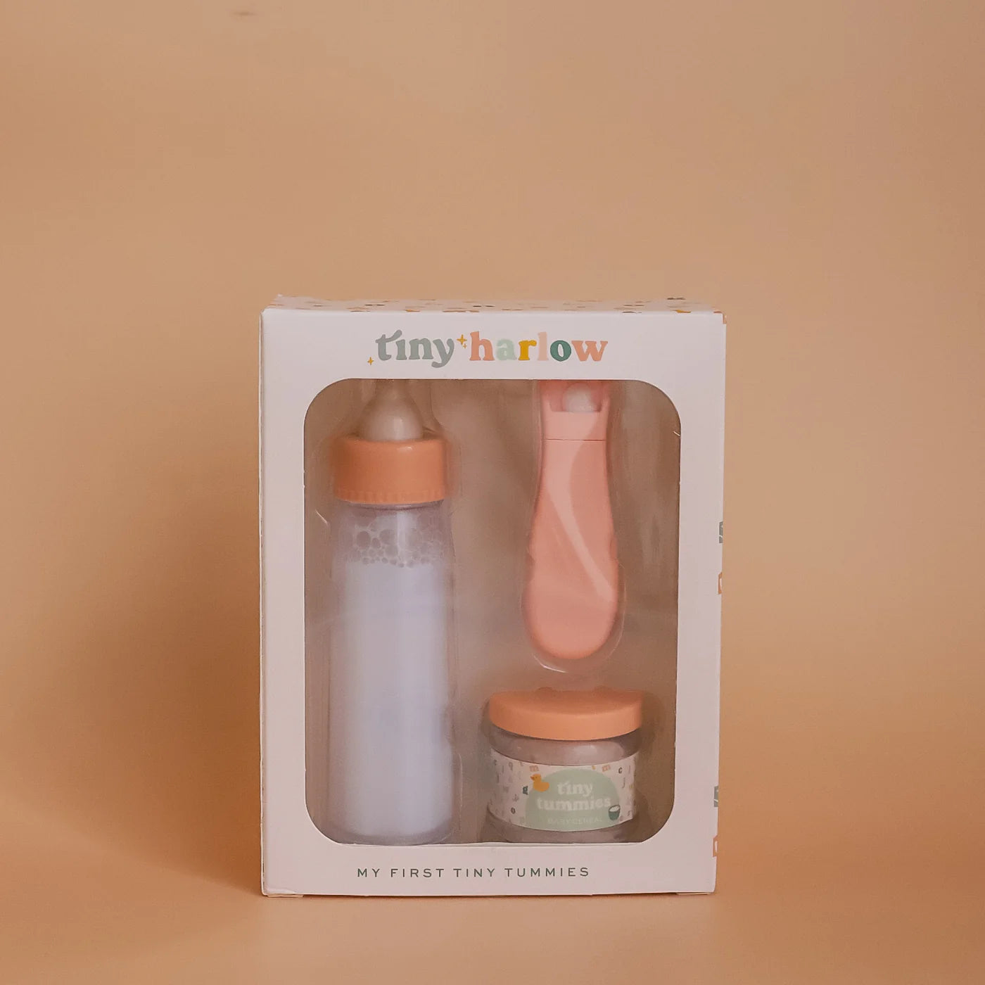 Set biberón mágico y potito cereales Tiny Harlow