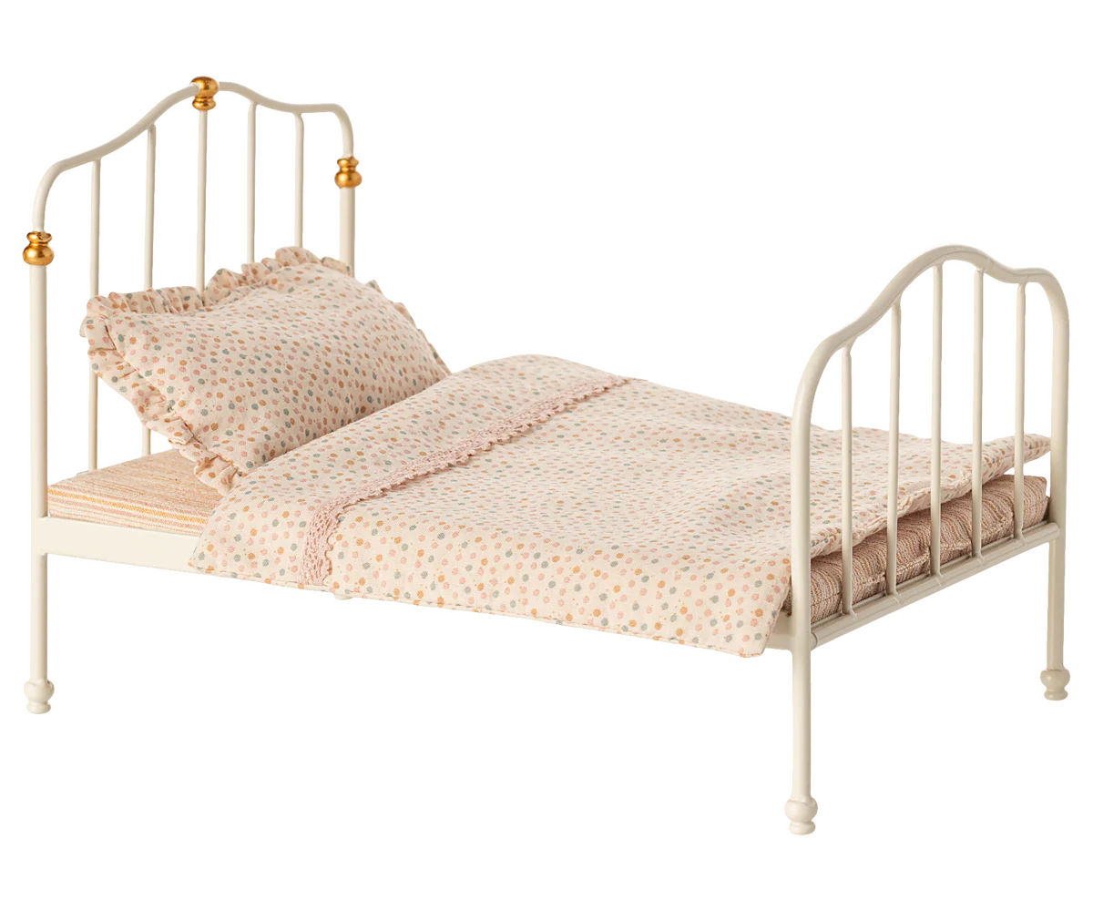 Maileg Taupe Mouse Miniature Bed 