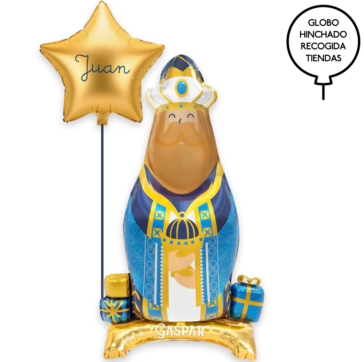 Reyes Gaspar deco set, floor and star inflated with helium