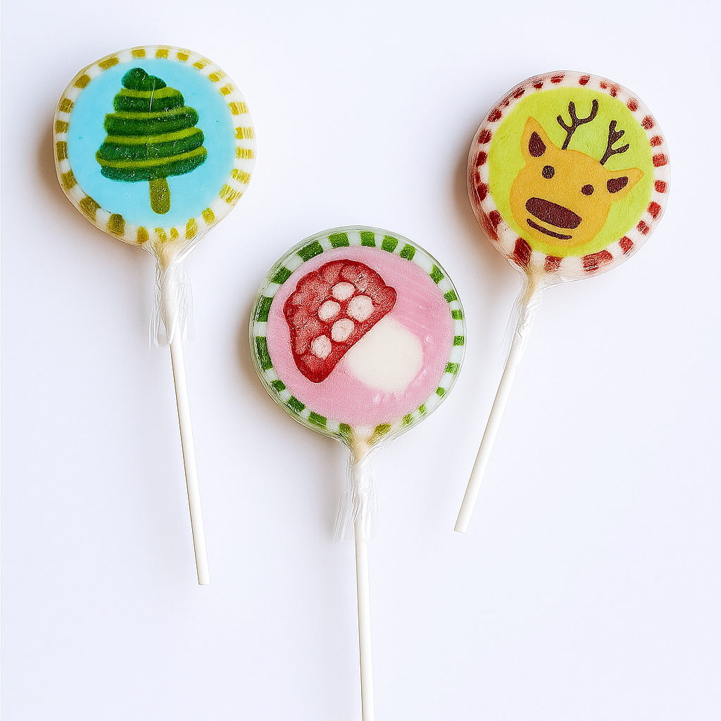 Winter magic Christmas lollipops