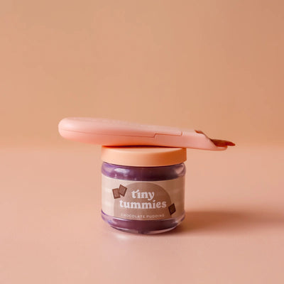 Set potito natilla de chocolate y cuchara Tiny Harlow