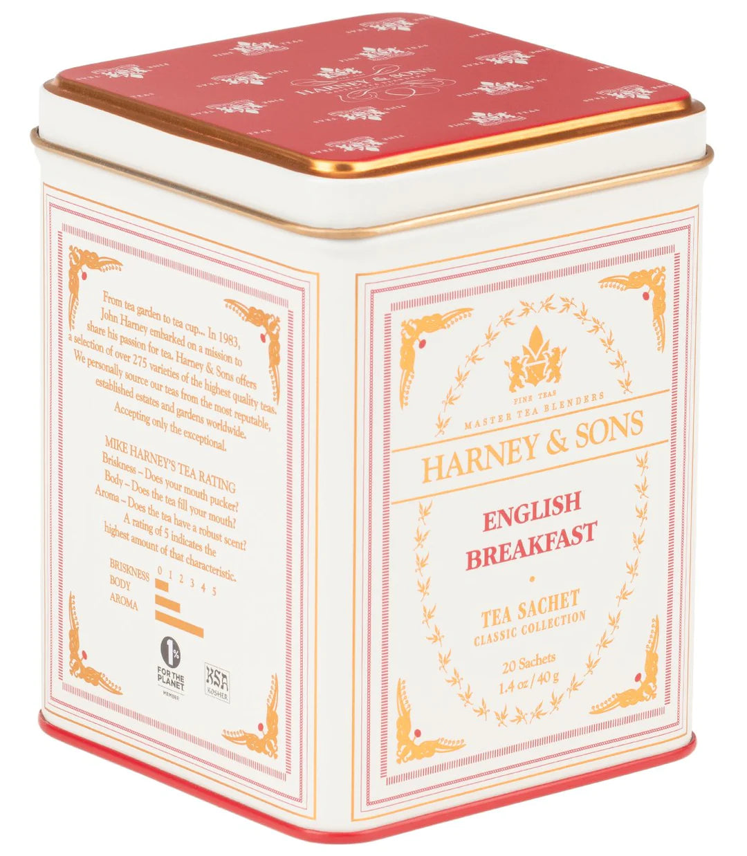 Harney &amp; Sons English Breakfast tea tin / 20 u.
