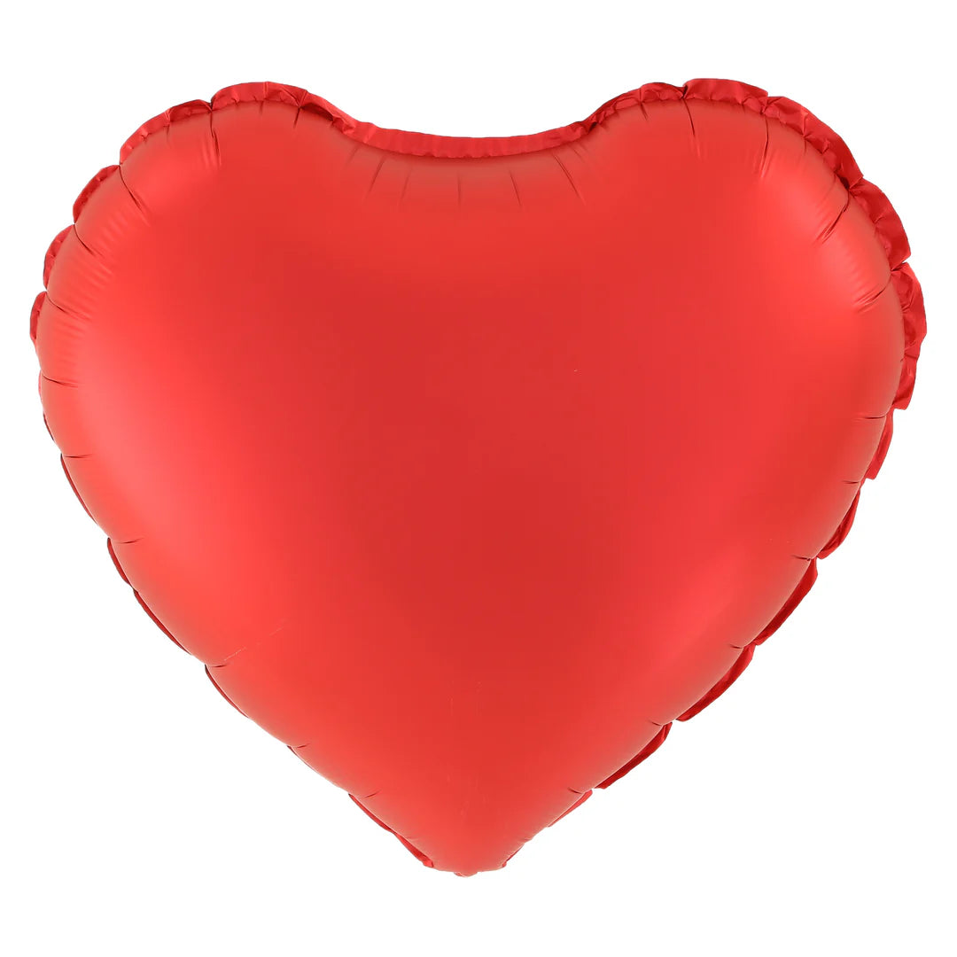 Globo Foil Corazón Rojo mate
