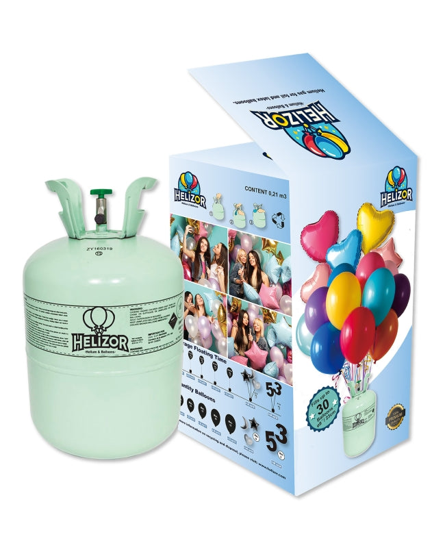 Botella Helio desechable pequeña 0,21 m3