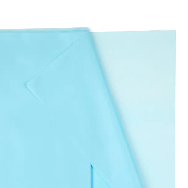 Toalha de mesa sintética reutilizável azul claro básica