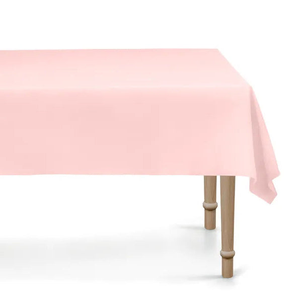 Toalha de mesa sintética básica reutilizável rosa claro