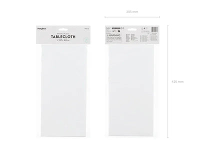 Mantel reutilizable plástico blanco basic