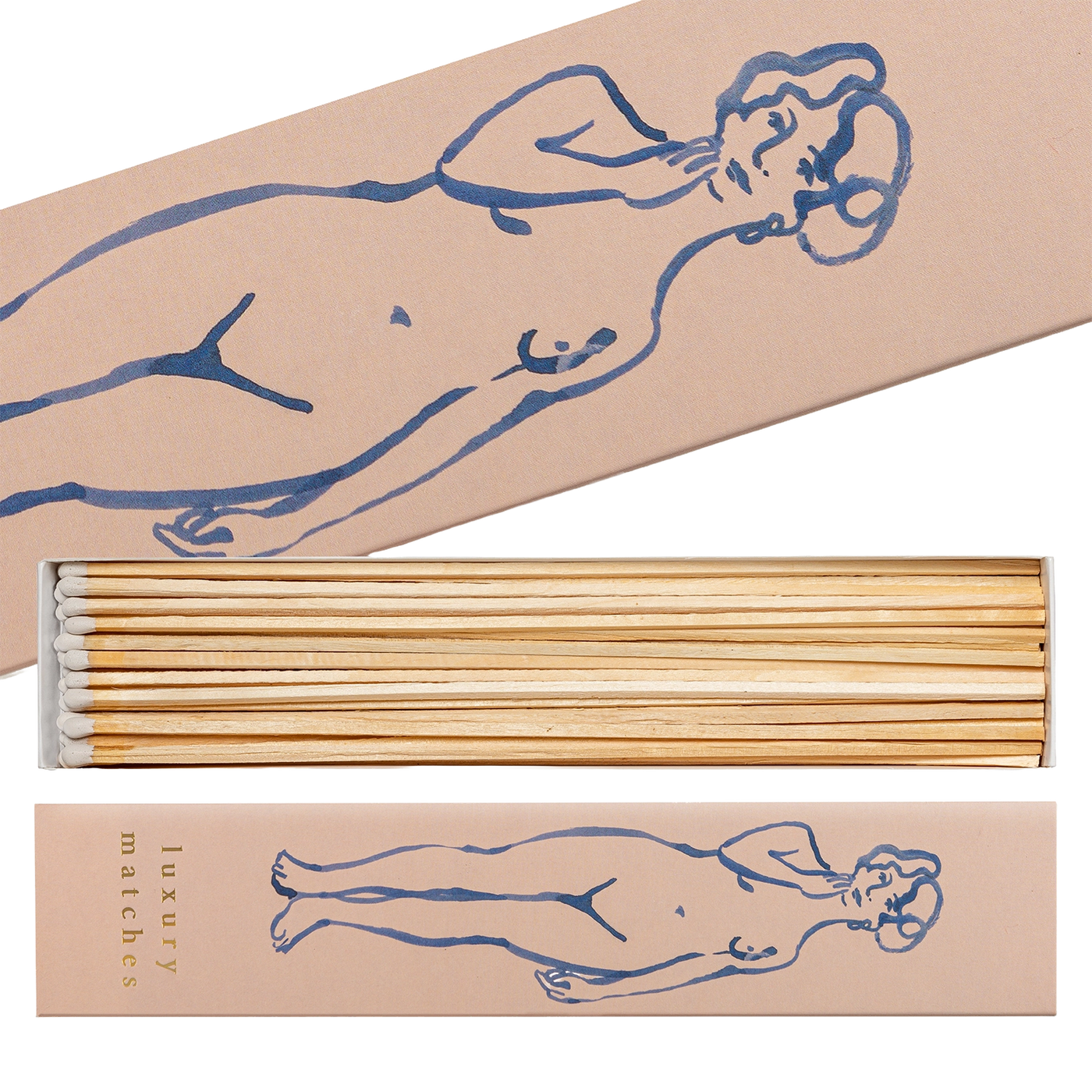 Box of Long Nude Matches