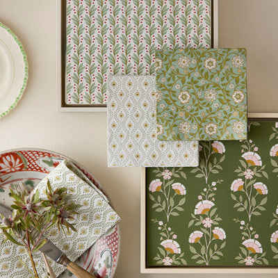 Servilleta block print Ivy / 50 ud.