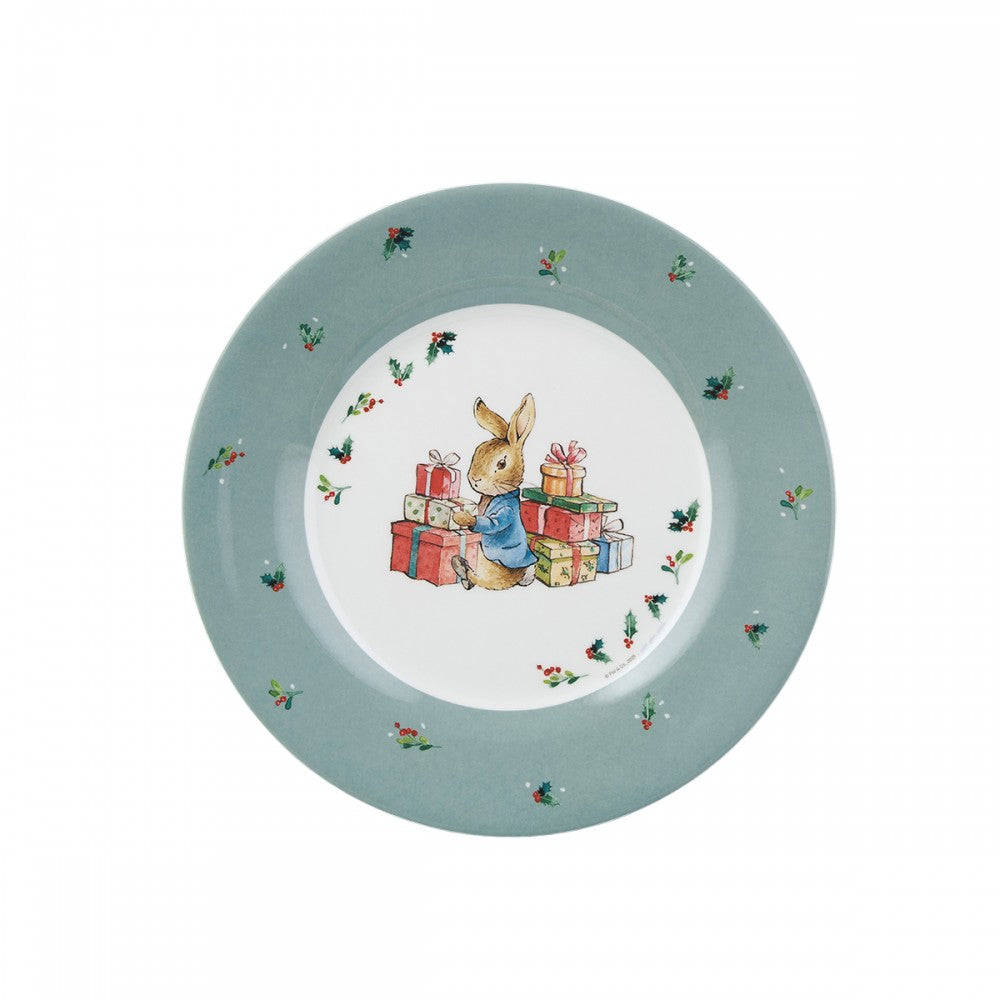 Peter Rabbit Christmas Dessert Plate