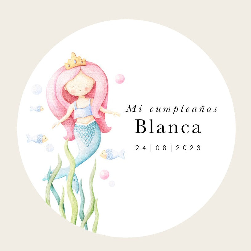 Personalized Mermaid Sticker