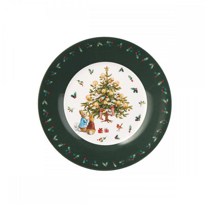 Prato de sobremesa em forma de árvore de Natal da Peter Rabbit