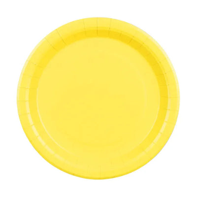 Yellow paper plates / 6 pcs.