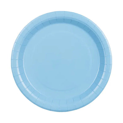 Sky blue paper plates / 6 pcs.