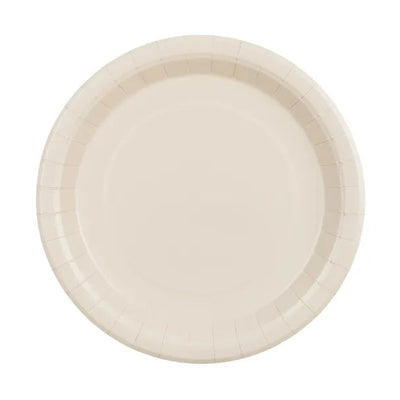 Beige paper plates / 6 pcs.