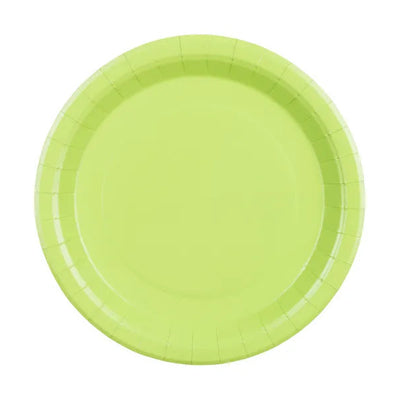 Lime Green Paper Plates / 6 pcs.