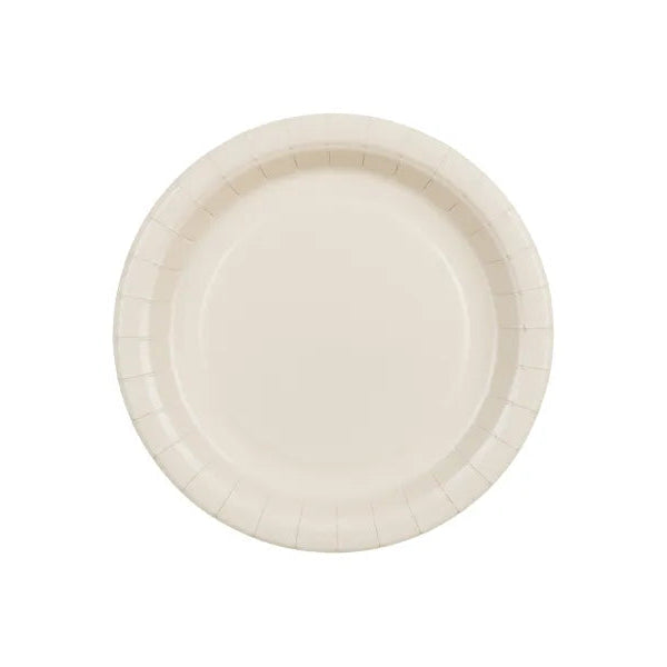 Beige paper plates / 6 pcs.