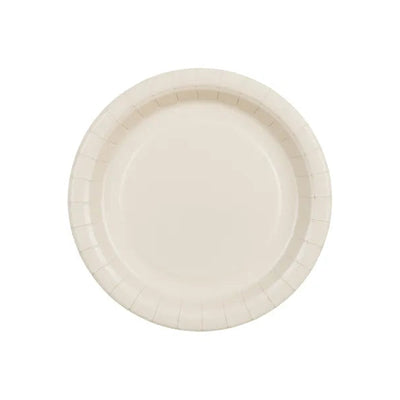 Beige paper plates / 6 pcs.