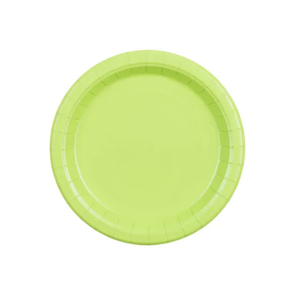 Lime Green Paper Plates / 6 pcs.