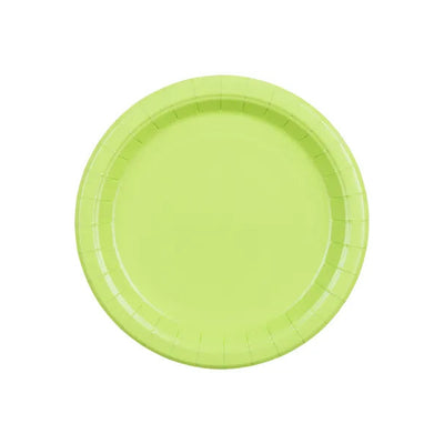 Lime Green Paper Plates / 6 pcs.