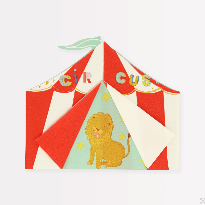 Circus tent napkin / 16 pcs.