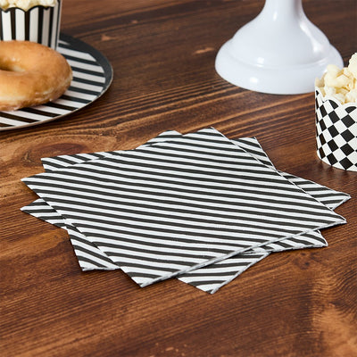 Servilletas rayas Monochrome/ 16 uds.