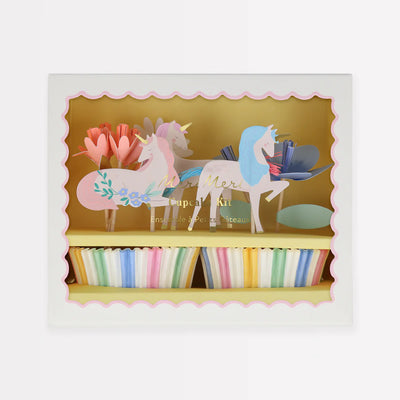 Cupcake kit unicornios en primavera