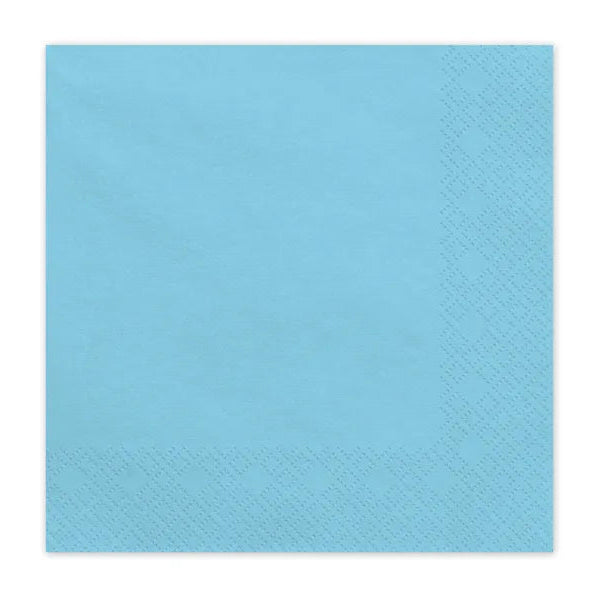 Servilletas de papel azul celeste / 20 uds.