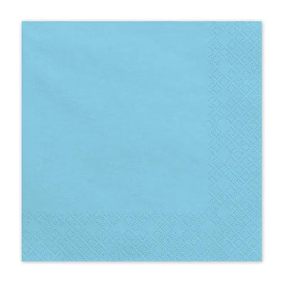 Servilletas de papel azul celeste / 20 uds.