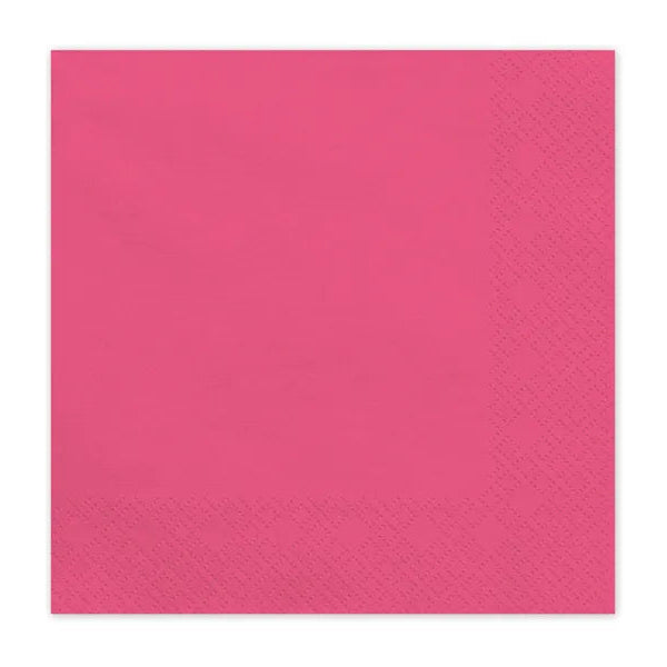 Servilletas de papel fucsia / 20 uds.
