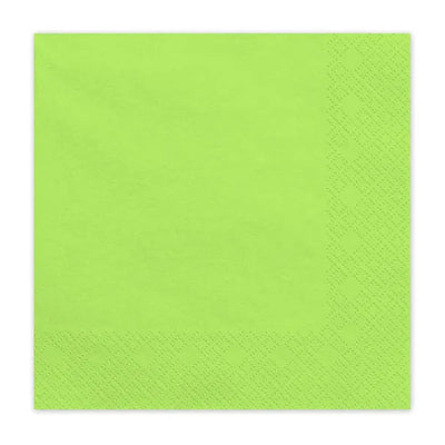 Servilletas de papel verde lima / 20 uds.