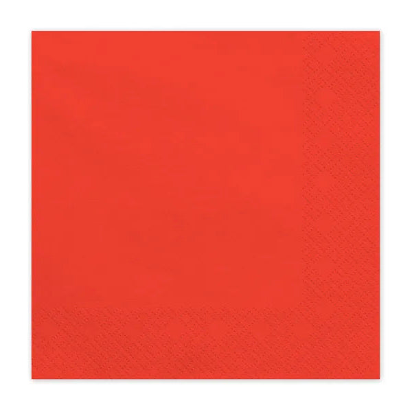 Servilletas de papel rojas / 20 uds.
